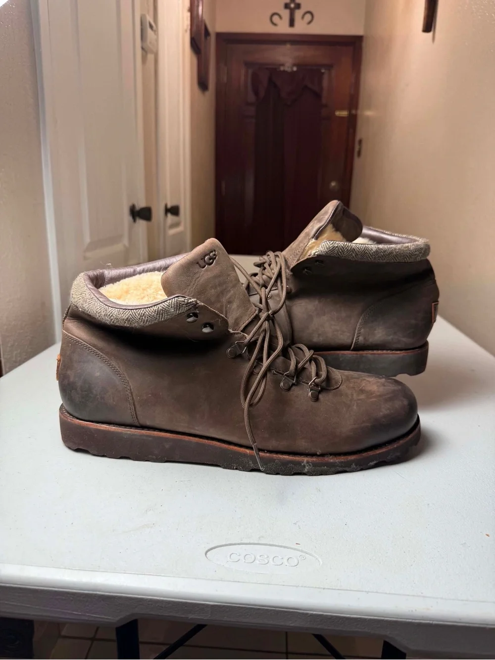 Men Brown Ugg Boysen UGG Shoes Ugg Boysen TI Waterproof Sz 17